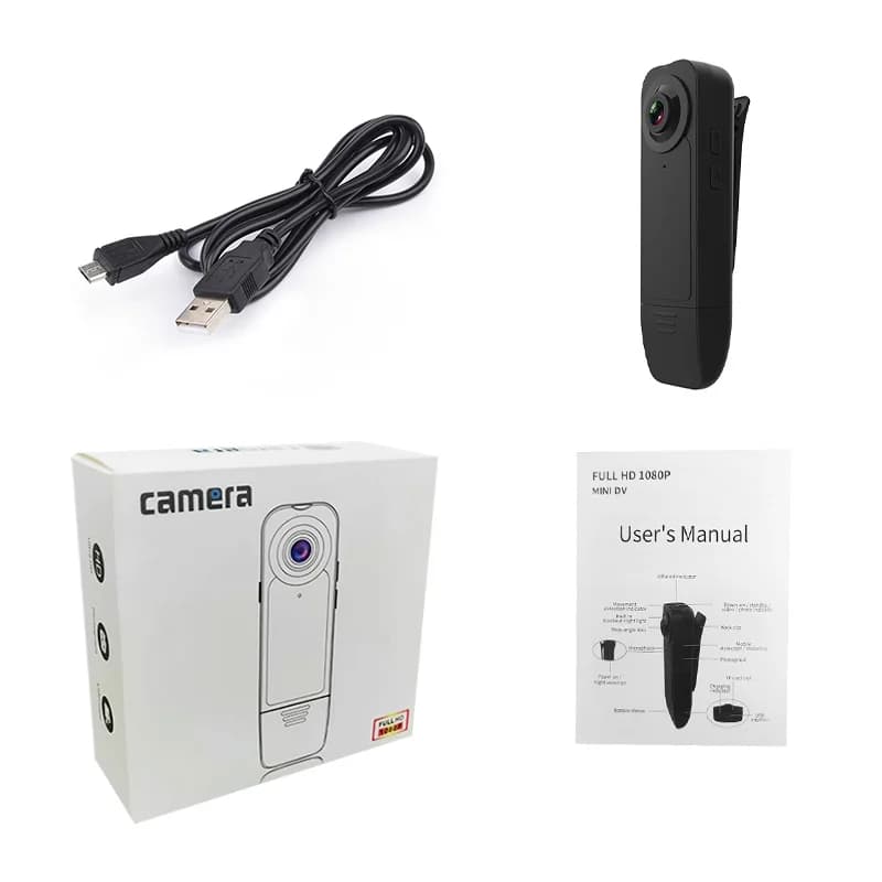 Stylo petit HD 1080P Mini caméra Clip numérique Bodycam enregistreur vidéo Vision nocturne détection
