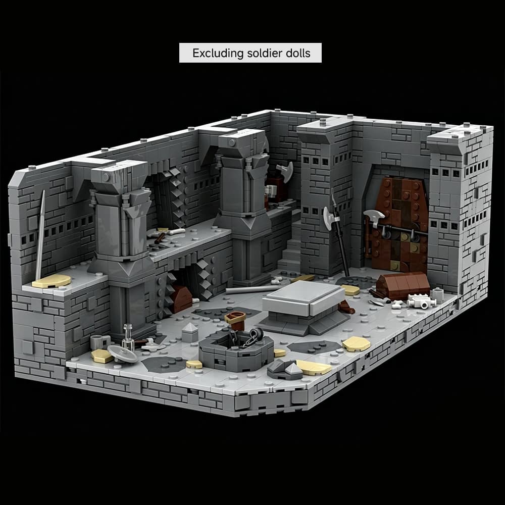 Nouvel ensemble de construction MOC Scène de film classique Mine de Moria, blocs de construction mod