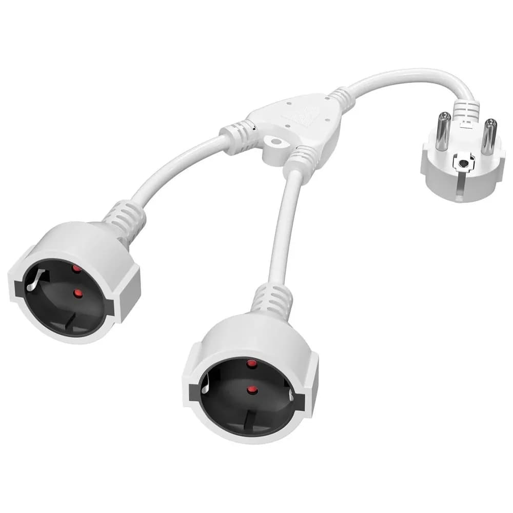 Rallonge électrique EU, câble d'extension, câble électrique 1 à 2/3 prises, adaptateur double/triple