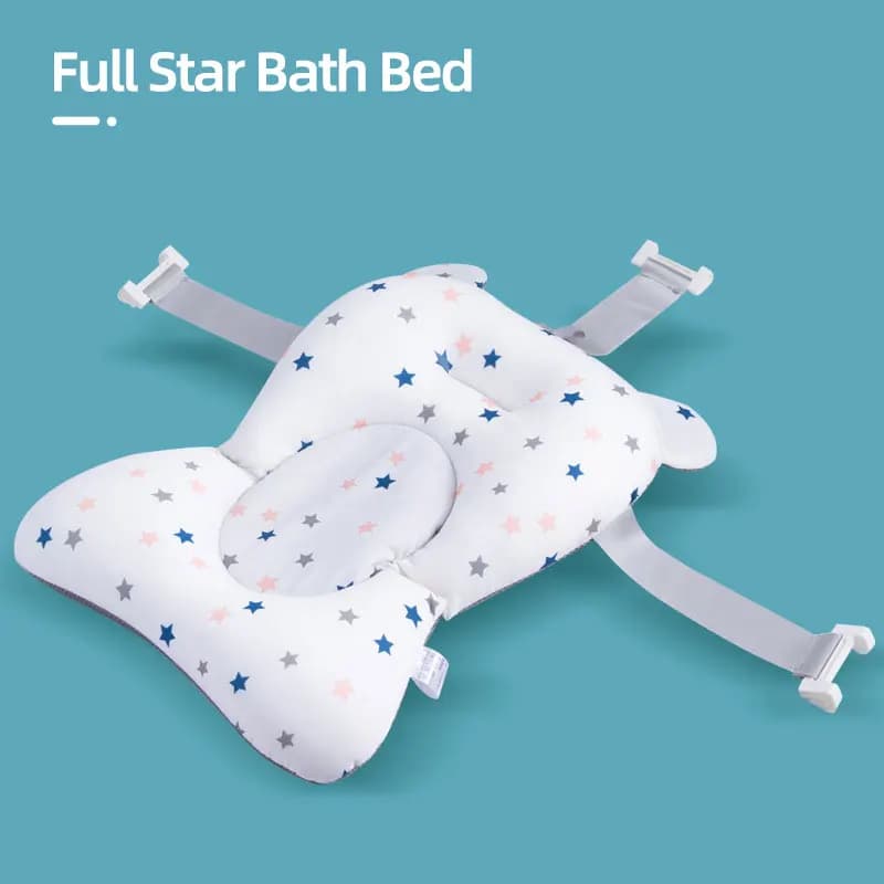 Coussin de Soutien pour Baignoire Bébé, Tapis Antidérapant Doux et Confortable pour Nourrisson, Cous