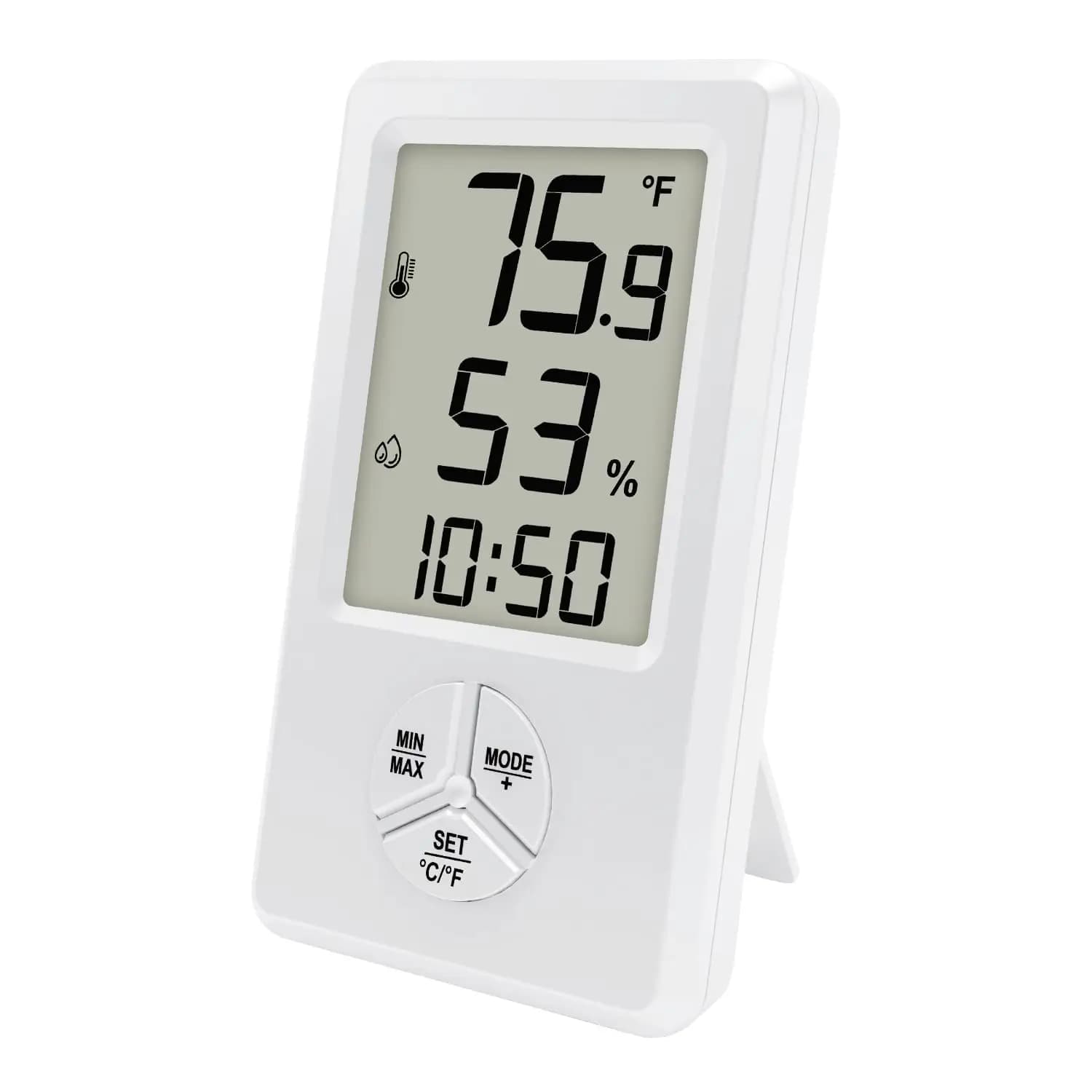 Thermomètre numérique hygromètre thermomètre de pièce intérieure compteur d'humidité avec enregistre