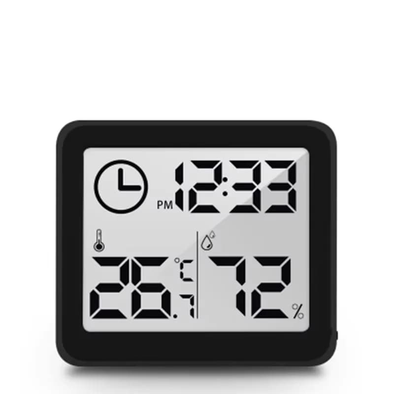 Horloge numérique de bureau avec affichage de la température et de l'humidité, horloges murales pour