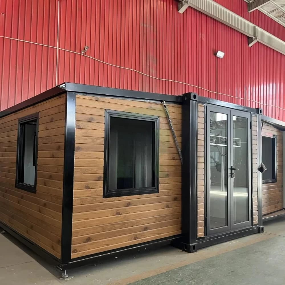 Maison conteneur préfabriquée extensible de luxe personnalisée 2025 – Maisons préfabriquées compacte