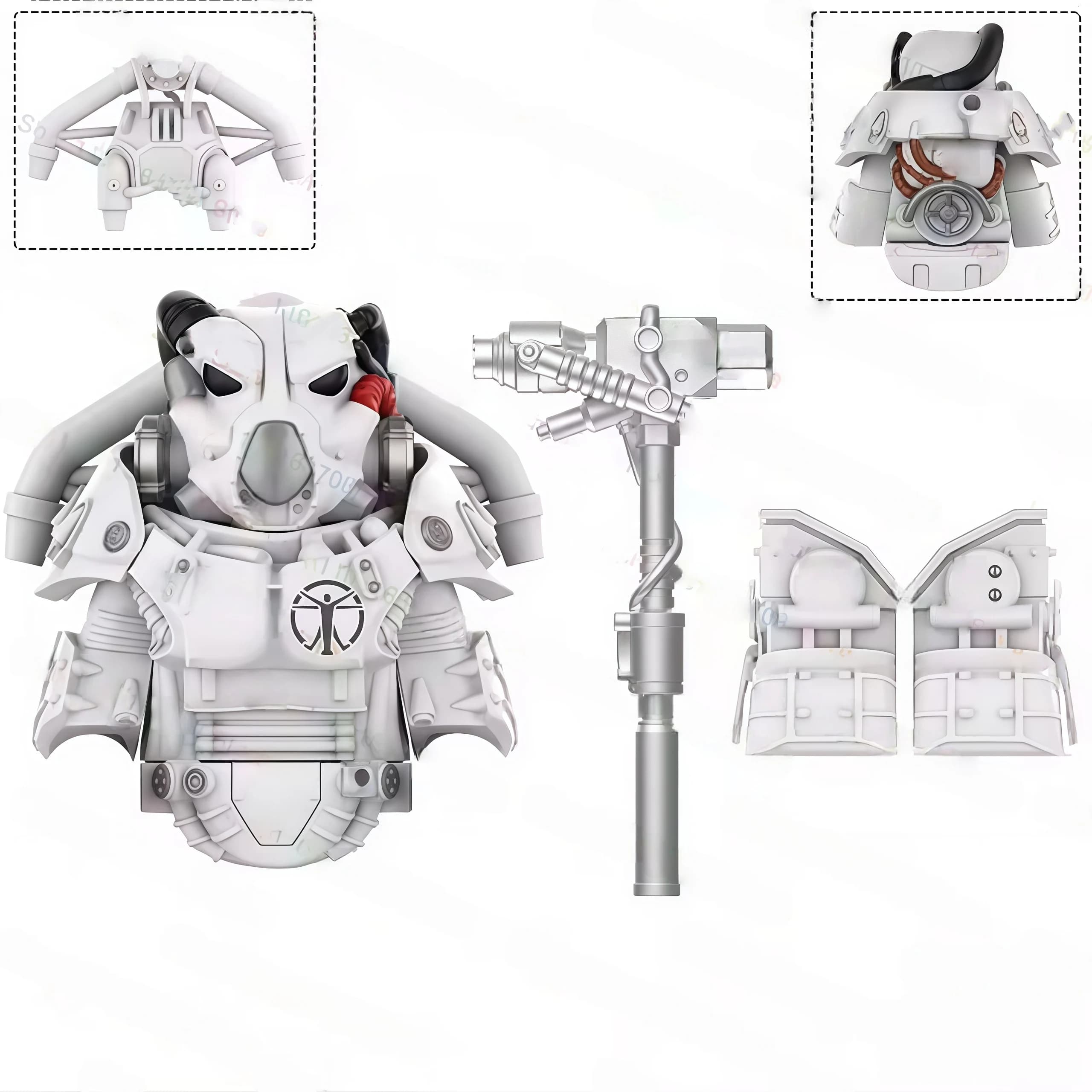 Nouvelle figurine Power Armor 2026, superbe ornement décoratif, idéale pour l'exposition et comme ca