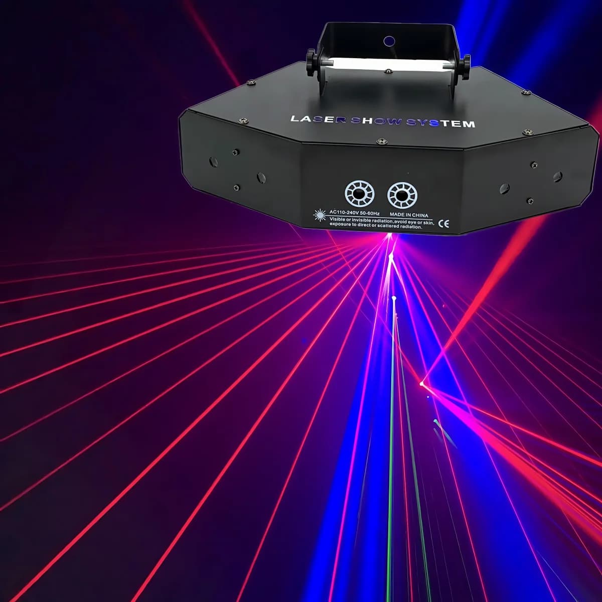 ContrRGB à distance 6 Laser 16 lignes d'image balayage de faisceau DMX DJ Bar café noël maison fête