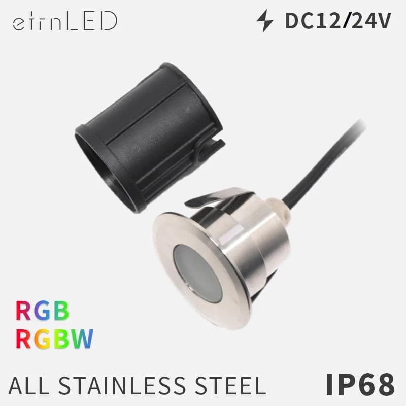 ÉtirnLED lampadaire de jardin lumières de terrasse extérieure étanche IP68 encastré Mini spots au so
