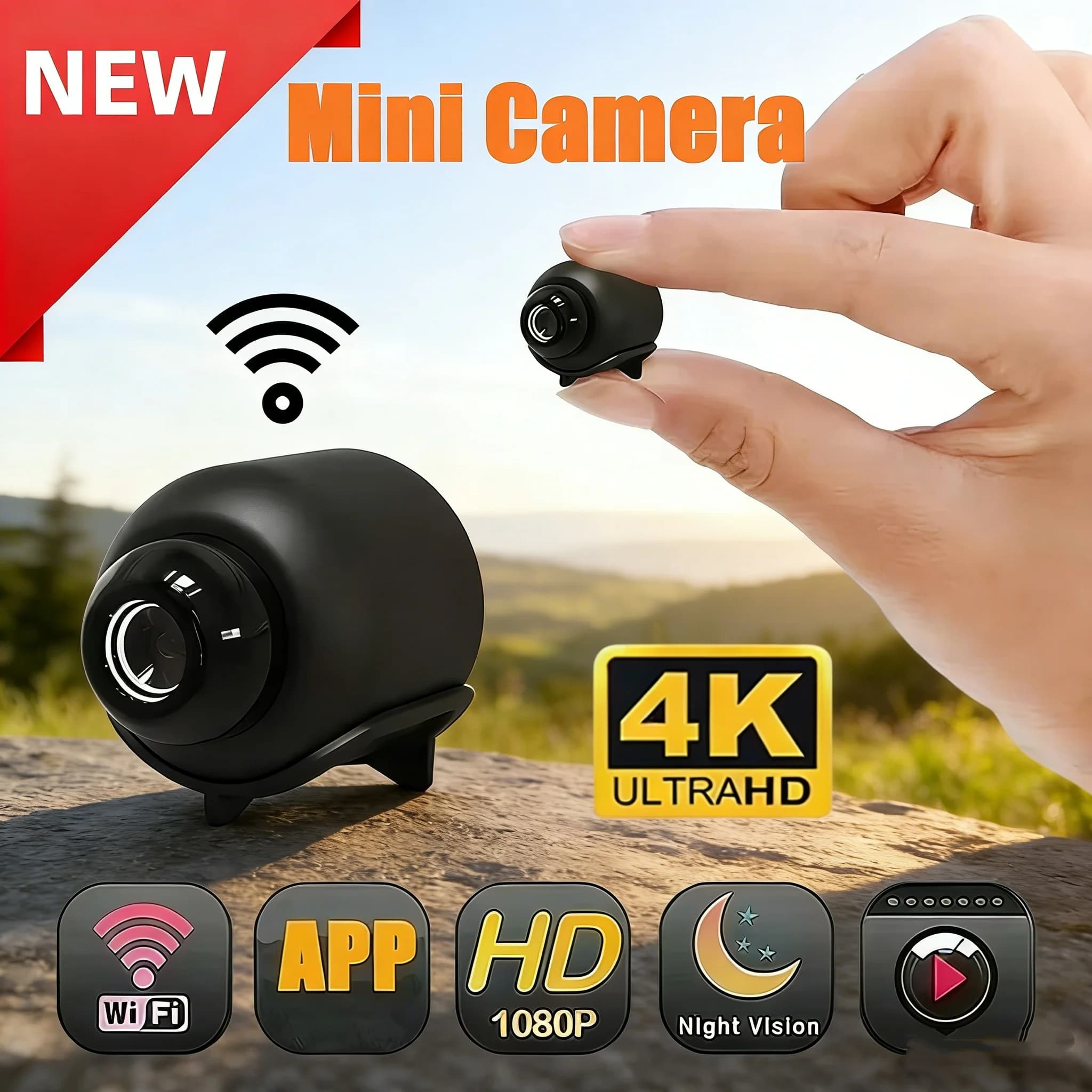 1080P Mini caméra Surveillance sans fil sécurité vidéo caméra Vision nocturne détection de mouvement