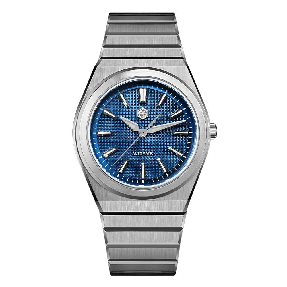 Montre de sport de luxe San Martin 40mm SN0152, mouvement automatique Miyota 90S5, cadran gaufré, br