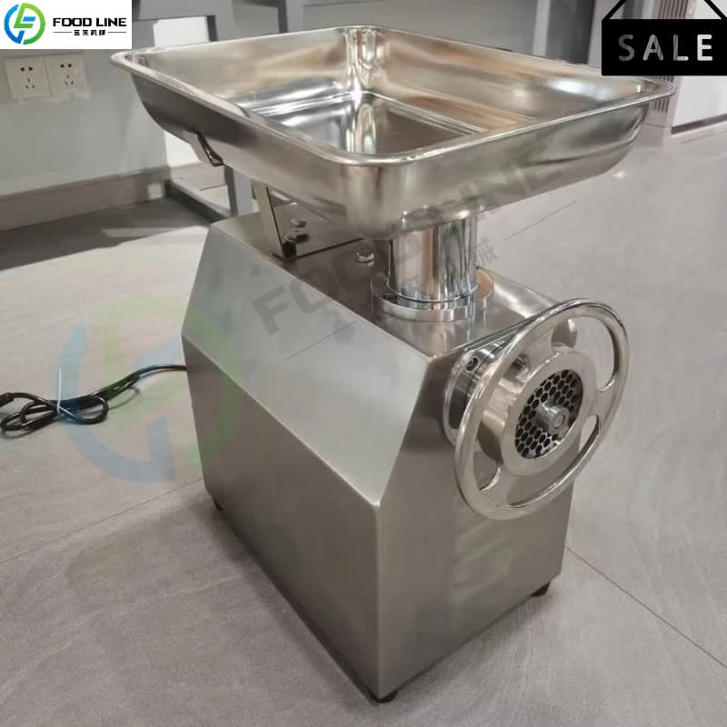 Hachoir à viande de qualité commerciale, broyeur industriel robuste pour la fabrication de boeuf, de