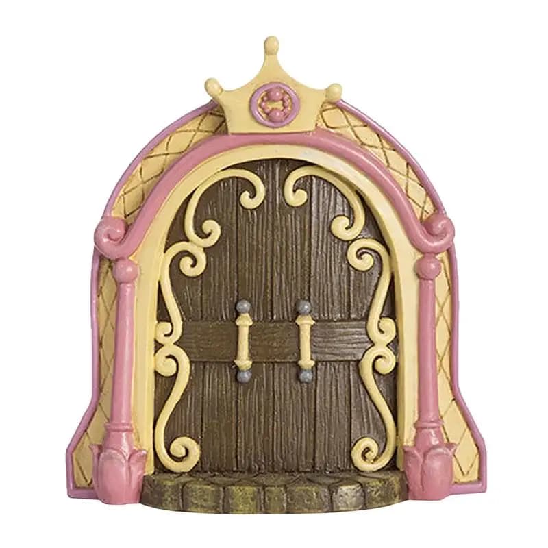 Porte de Fée Elfique, Décoration de Jardin Miniature, Portes d'Arbre, Art de Jardin Miniature, Sculp