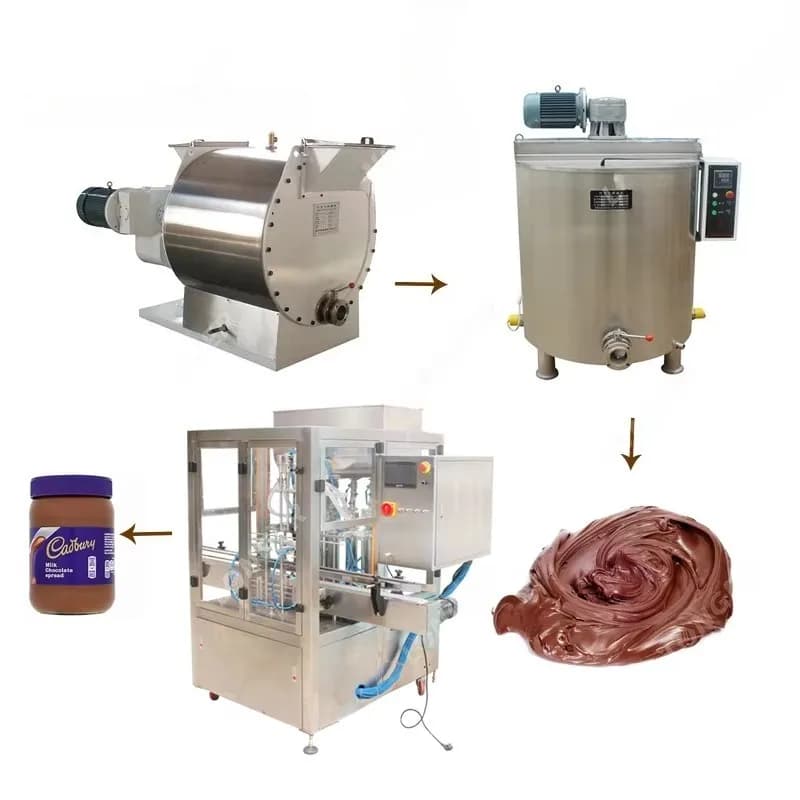 Ligne de dispositif d'épandage de beignets, Machine de fabrication d'épandage de chocolat pour propa