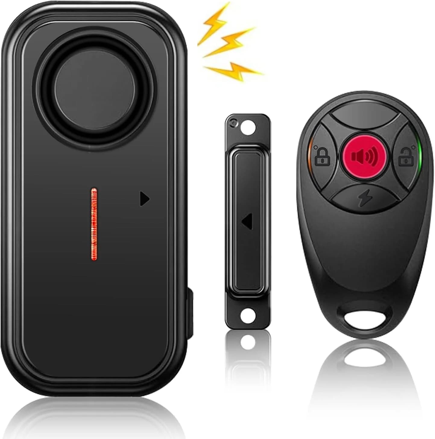 Capteur d'alarme de porte fenêtre extérieure, sécurité avec télécommande, alarme anti-cambriolage, c