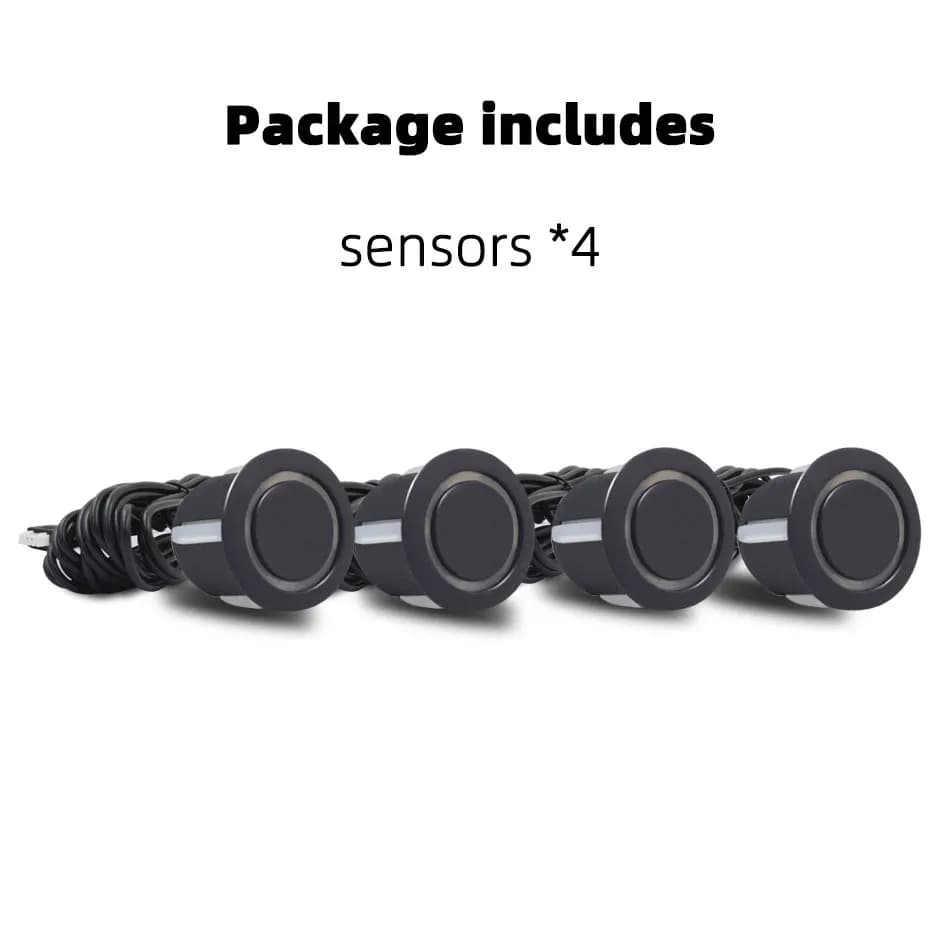 QXNY 4 pièces 18mm/0.7in capteur de stationnement Parktronic sonde inverse ultrasons noir rouge bleu
