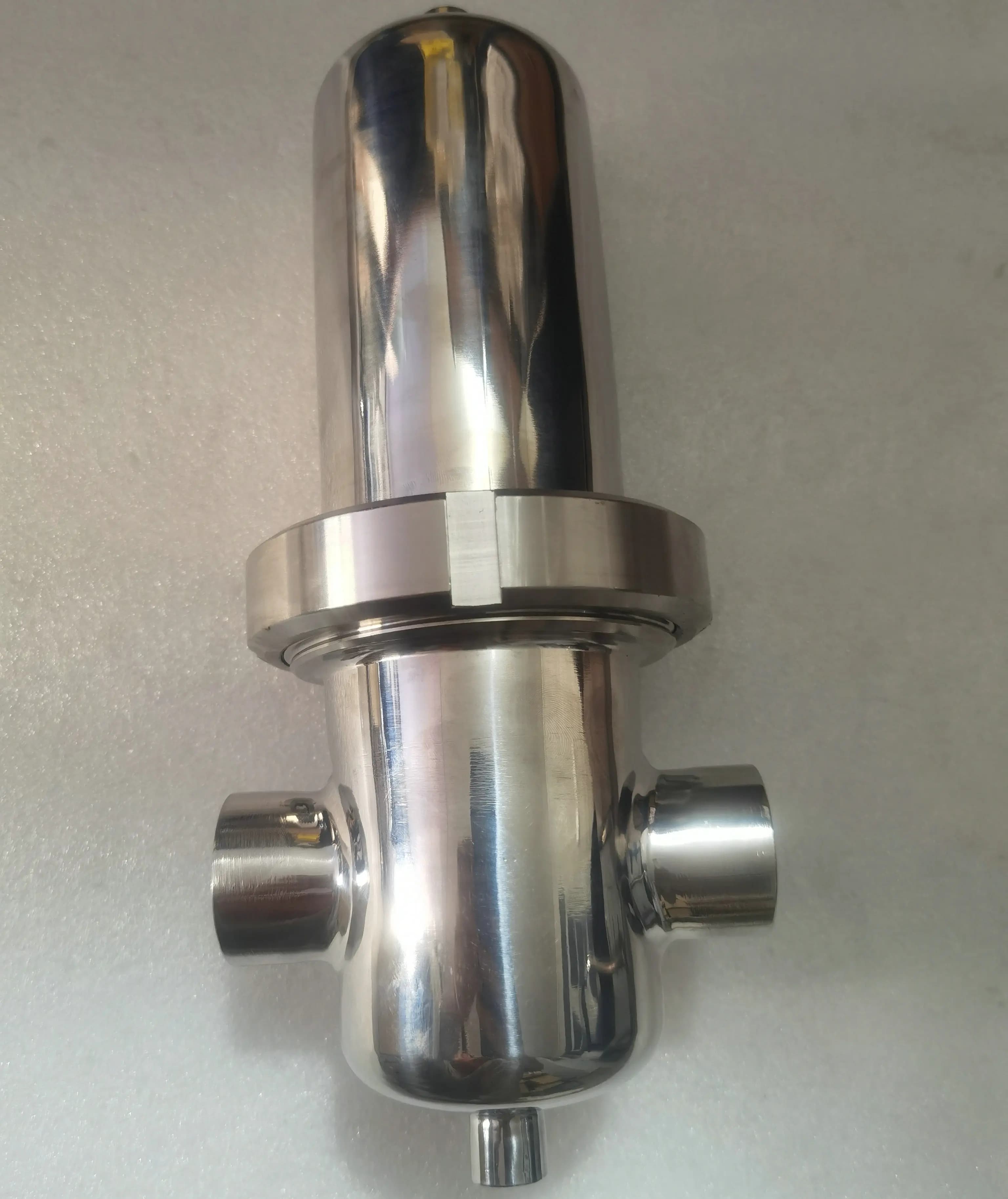 Boîtier de filtre à vapeur d'air de Filtration de gaz sanitaire avec cartouche en acier inoxydable f