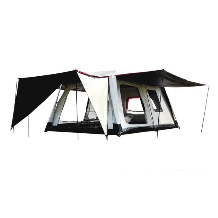 Tente de Camping luxueuse pour 6 à 10 personnes, grande tente de Camping familiale avec 2 pièces et