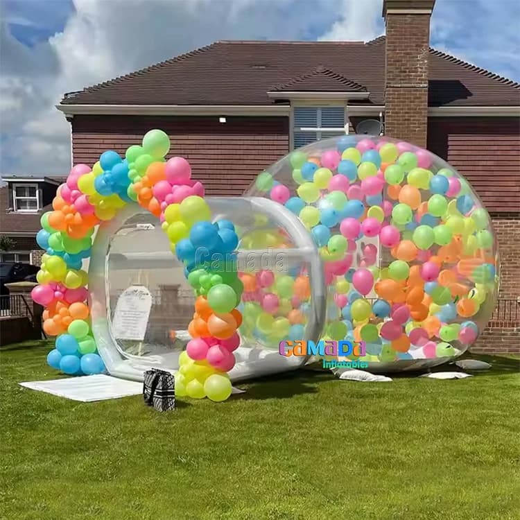 Maison à bulles gonflable, tente à bulles en PVC de qualité commerciale, avec souffleur et pompe, ba