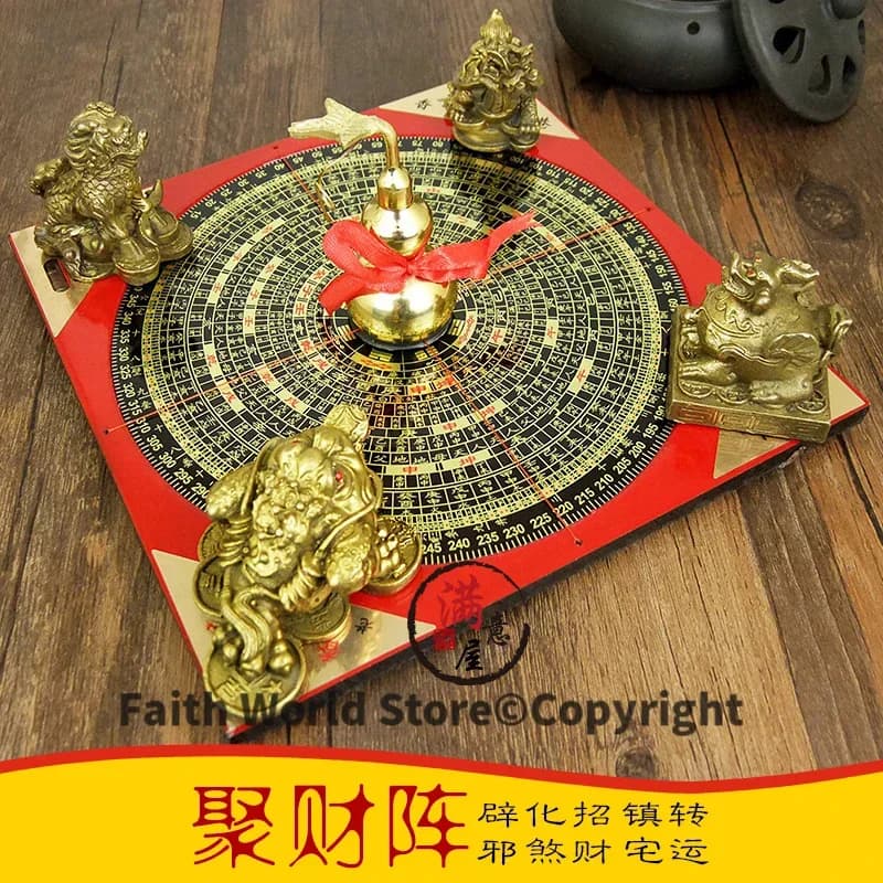 Outil de maître géomantique pour la maison et le bureau, Asie efficace, JIN MU SHbiomHUO TU, maison
