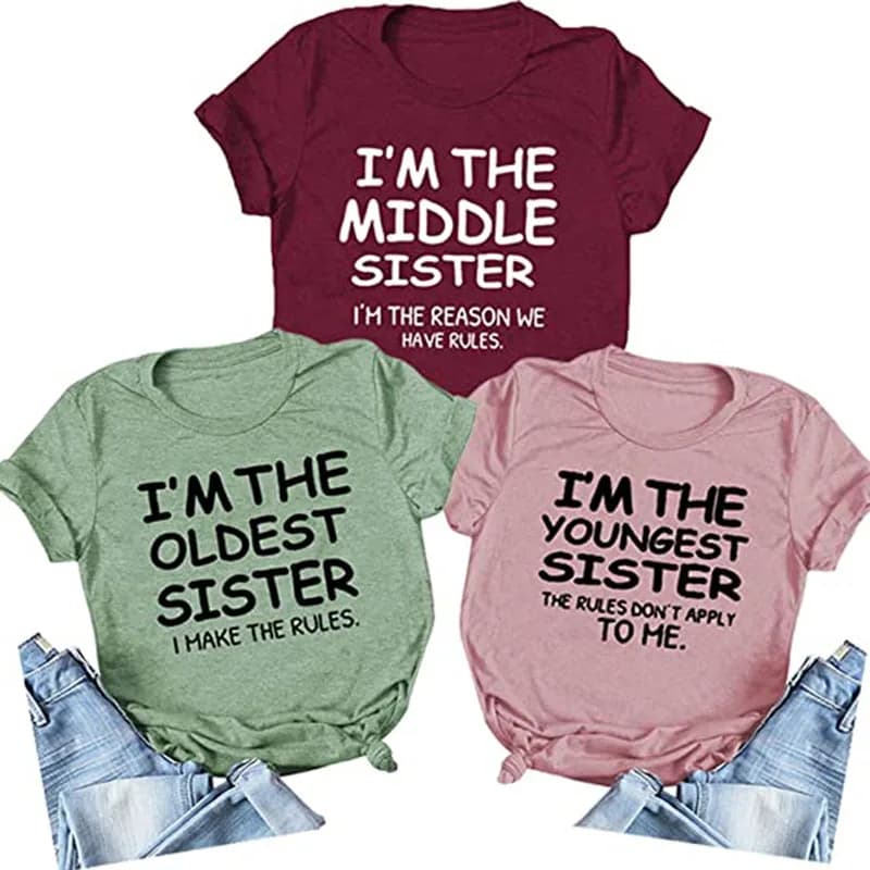 T-shirt femme, humoristique, "I'm The Adjust Saying", cadeau pour les meilleurs amis