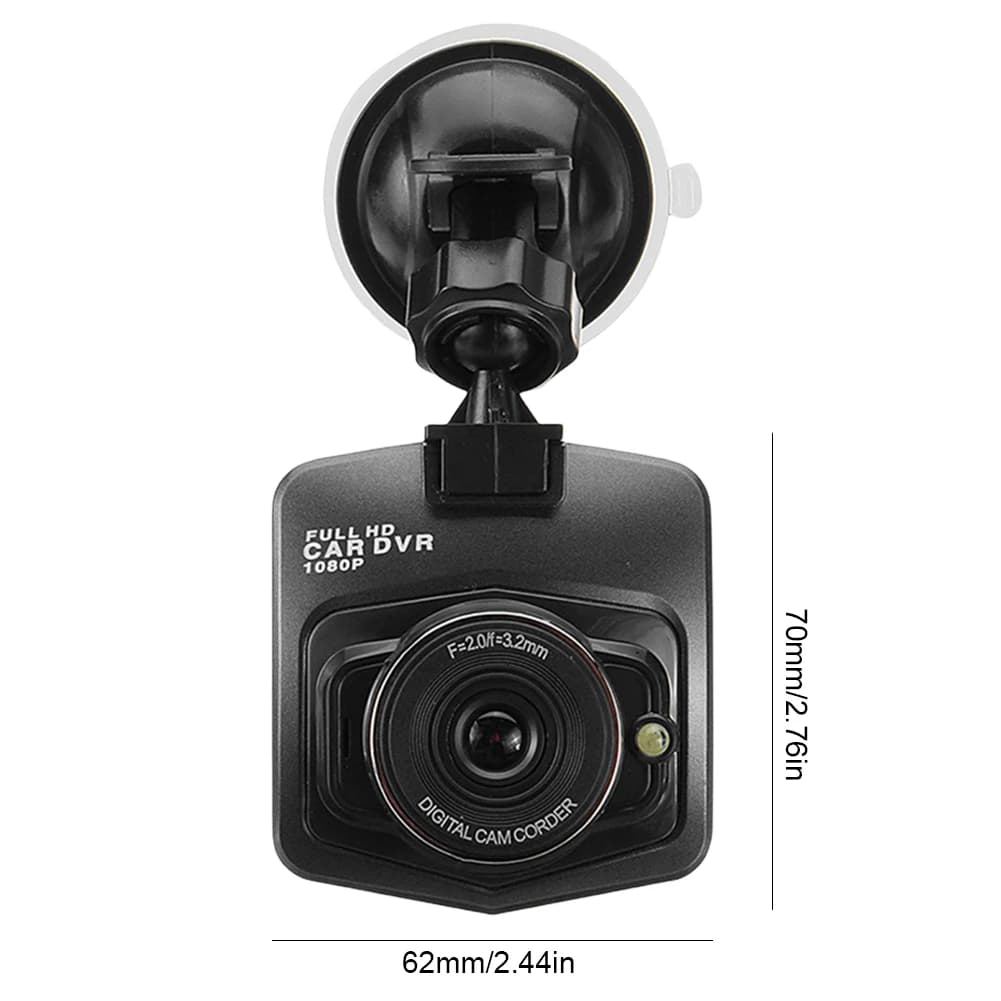 Caméra de Tableau de Bord Avant et Arrière pour Voiture, Enregistreur Vidéo DVR, Full HD 1080P, Capt