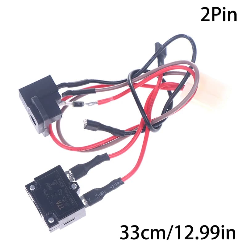 Prise de chargeur haute efficacité pour véhicules électriques pour enfants, 2/3 broches pour voiture