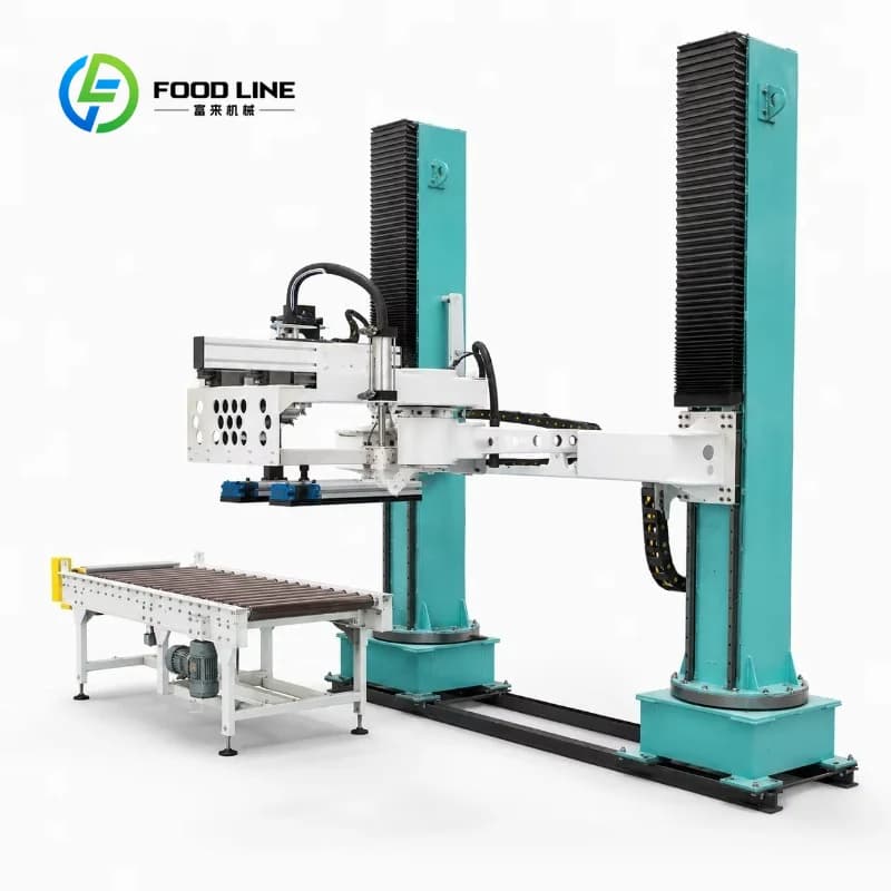 Robot manipulateur de palettes à colonnes personnalisé, structure flexible, empilage automatique pou