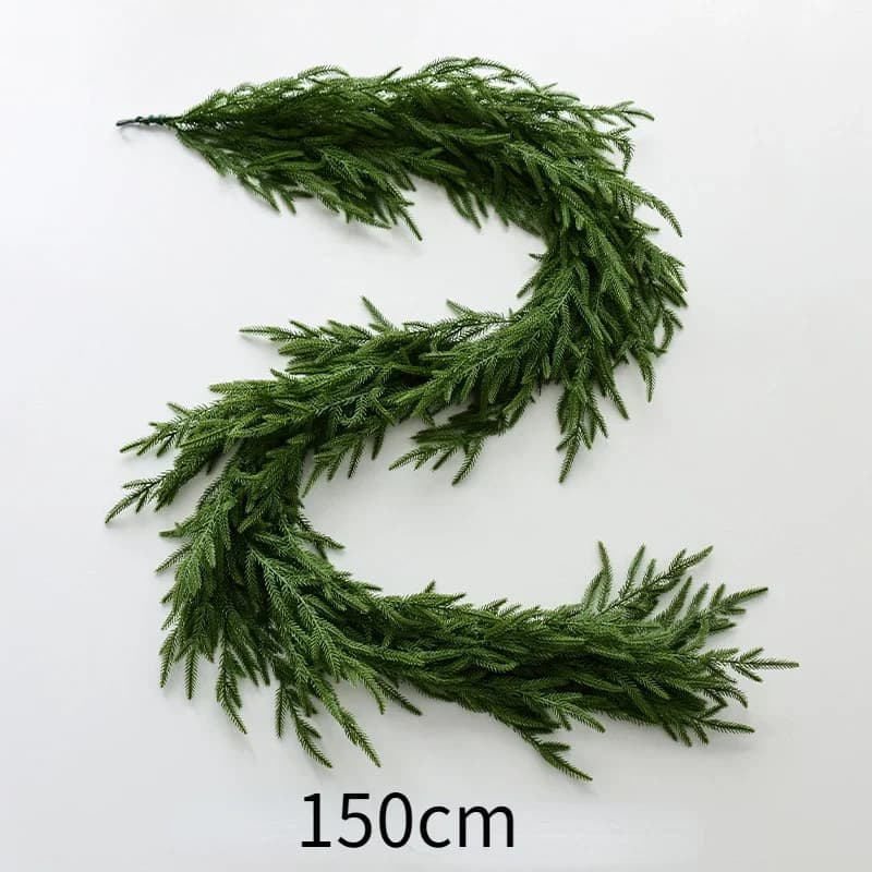 Guirxiété de Verdure Artificielle Artificielle, Vacances de Noël, Valve de Décoration Intérieure Sai