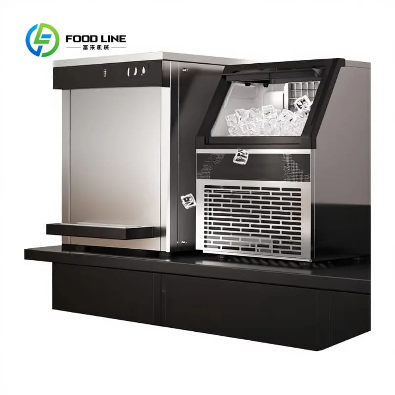 Machine à glaçons commerciale personnalisée de 60 kg/24h, grande capacité, automatique, pour les mag