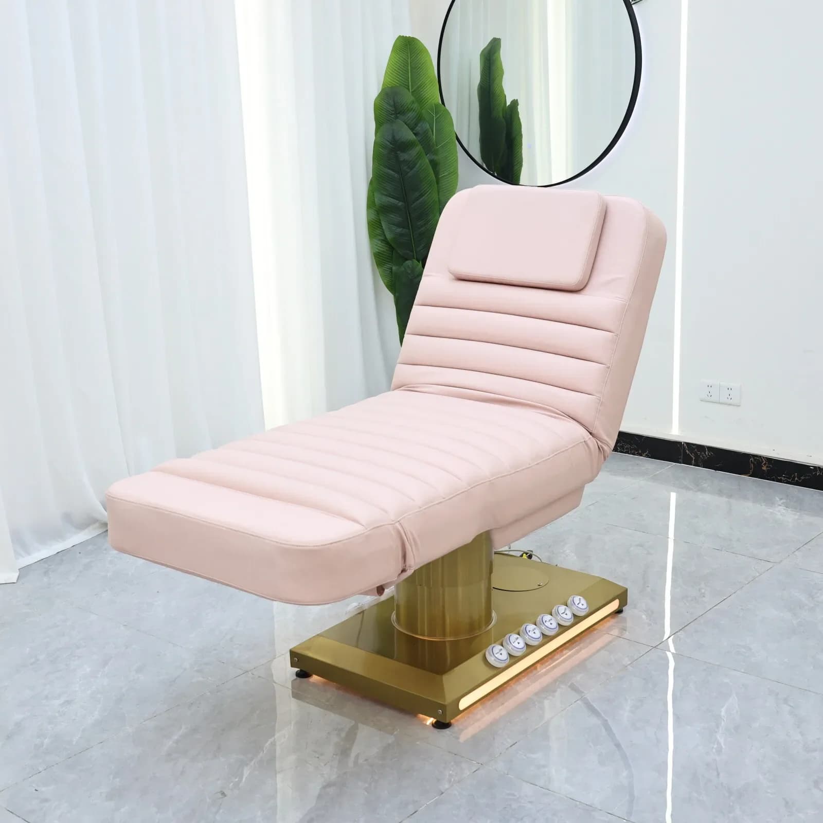 Table de massage et de soins esthétiques, lit d'examen médical, chaise de diagnostic, mobilier comme