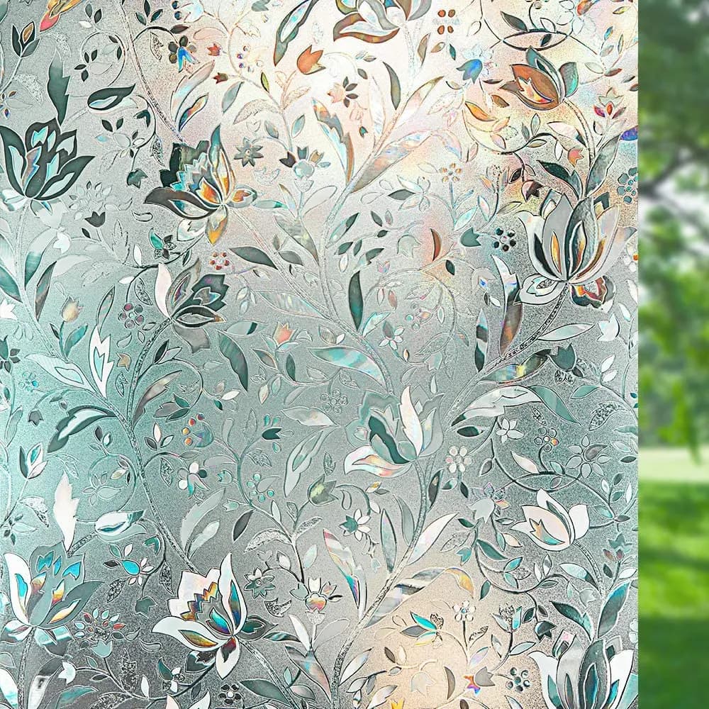 Revêtement en verre dépoli givré, revêtement statique opaque, contrôle de la chaleur, autocollant de