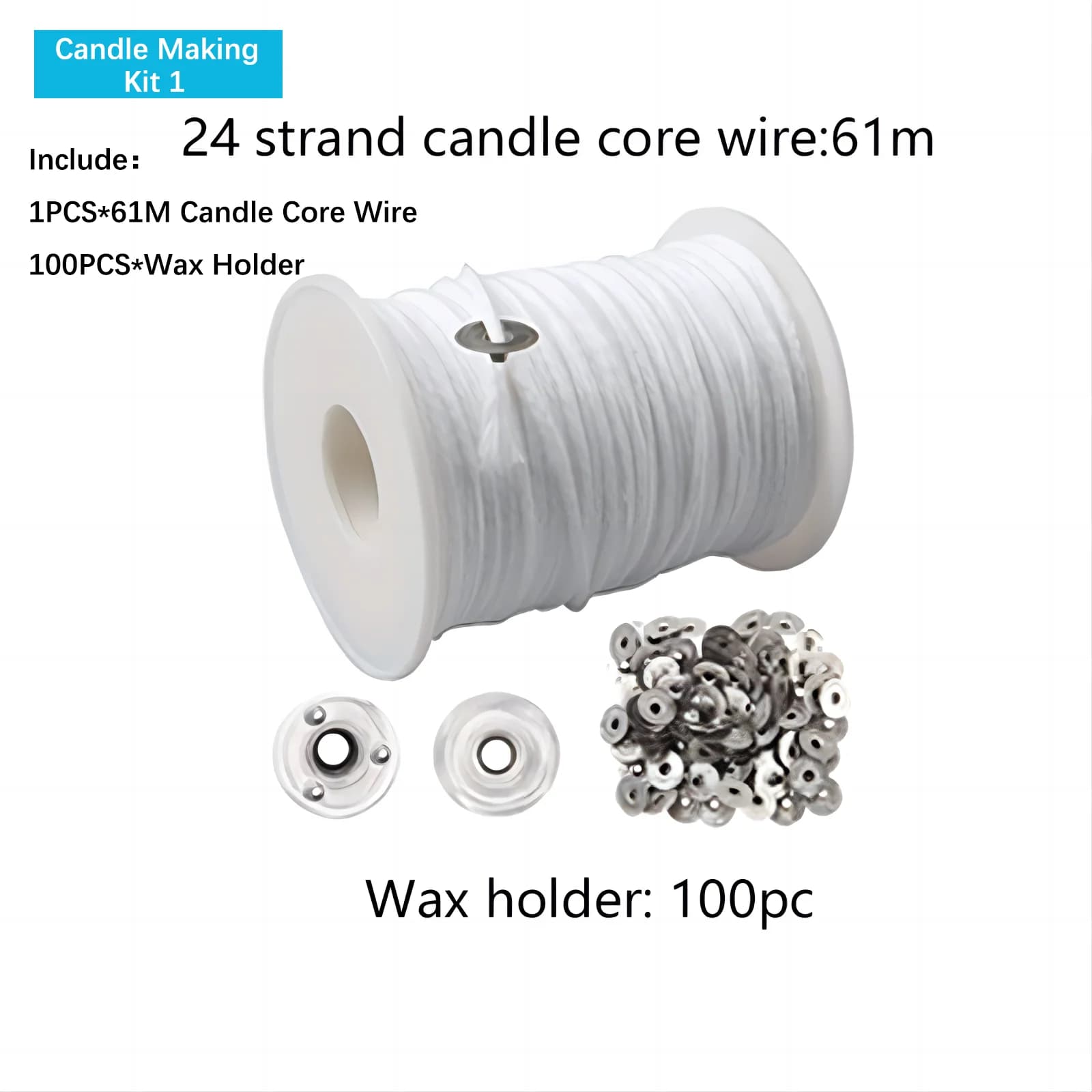 Kit d'outils de fabrication de bougies, bricolage, comprend un support de noyau de cire, une agitati
