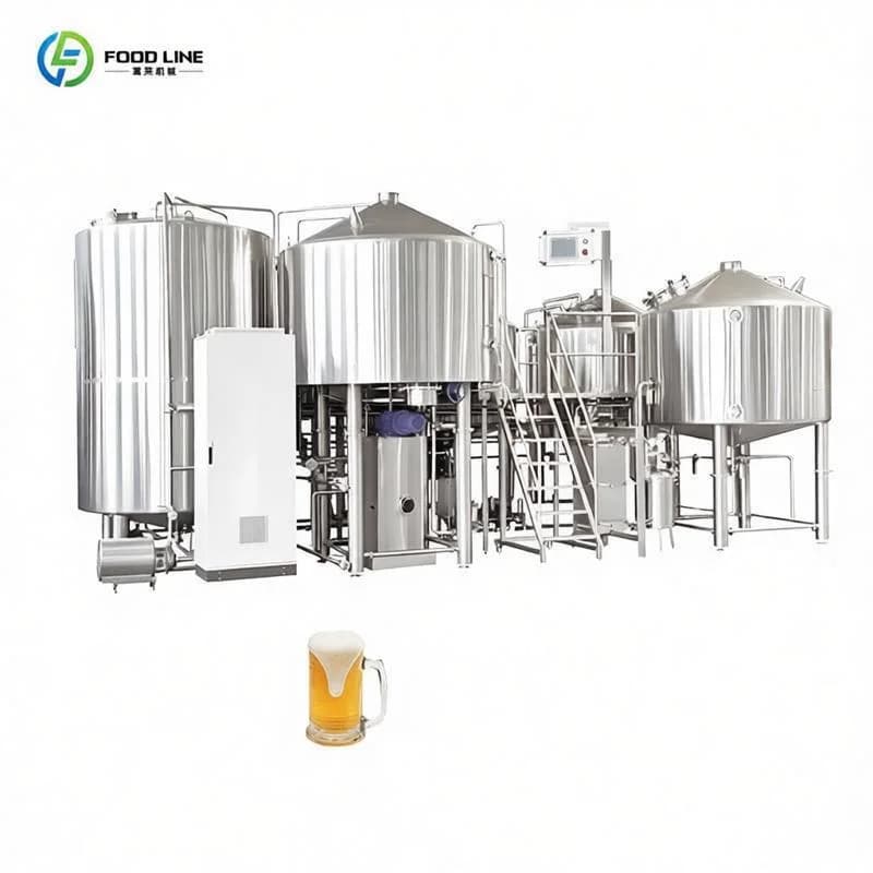 Ligne de production de bière artisanale complète entièrement automatique sur mesure pour les bars