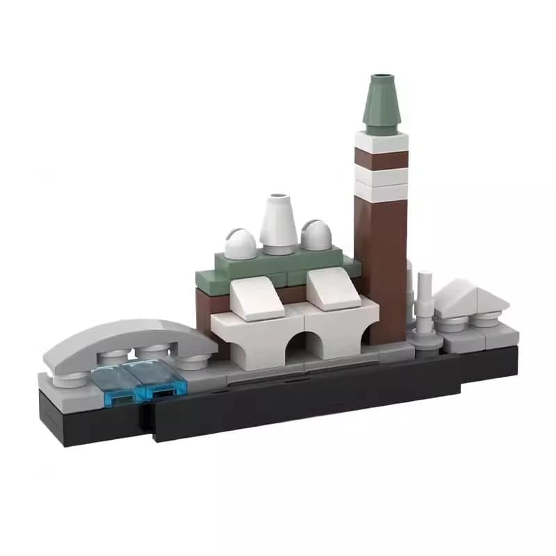 Bricklink MOC ville horizon maison Architecture vue sur la rue Francfort Bremen Cleveland New York v