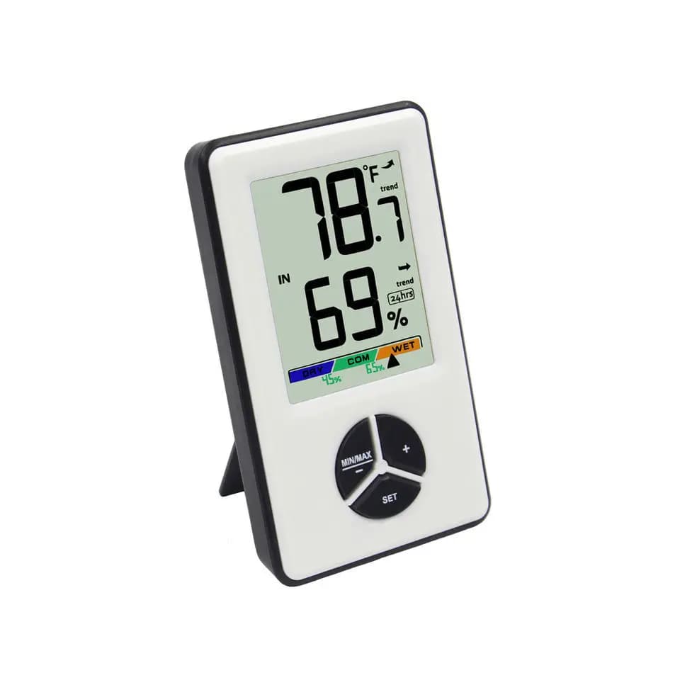 Thermo-hygromètre numérique pour la surveillance de la température et de l'humidité intérieures avec