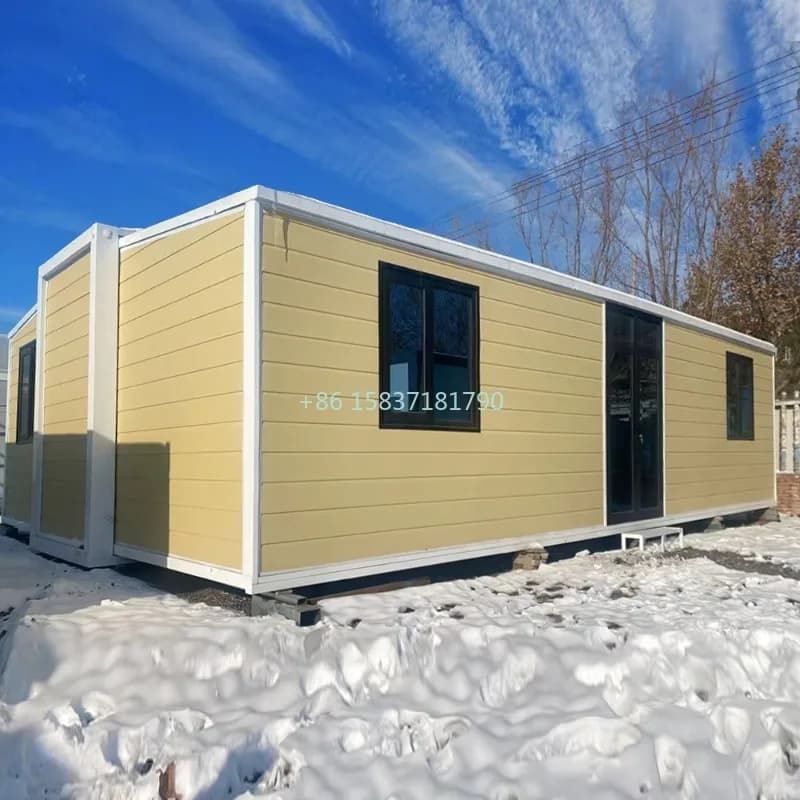 Maisons conteneurs détachables, maisons conteneurs pliables pour campements, maisons conteneurs préf