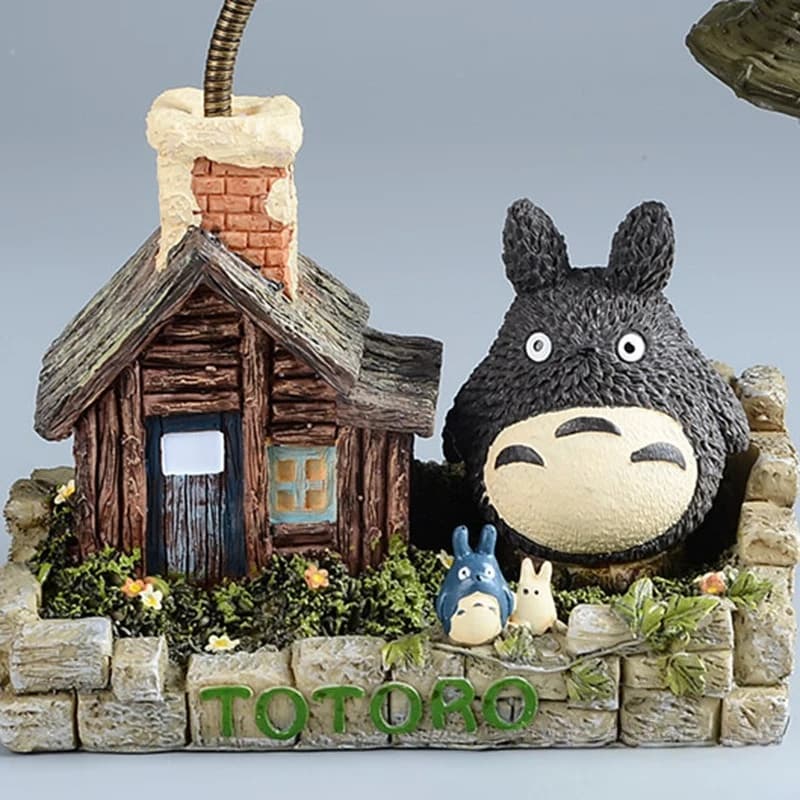 Maison en bois de dessin animé, maison d'herbe, petite veilleuse, décoration de bureau, petite veill
