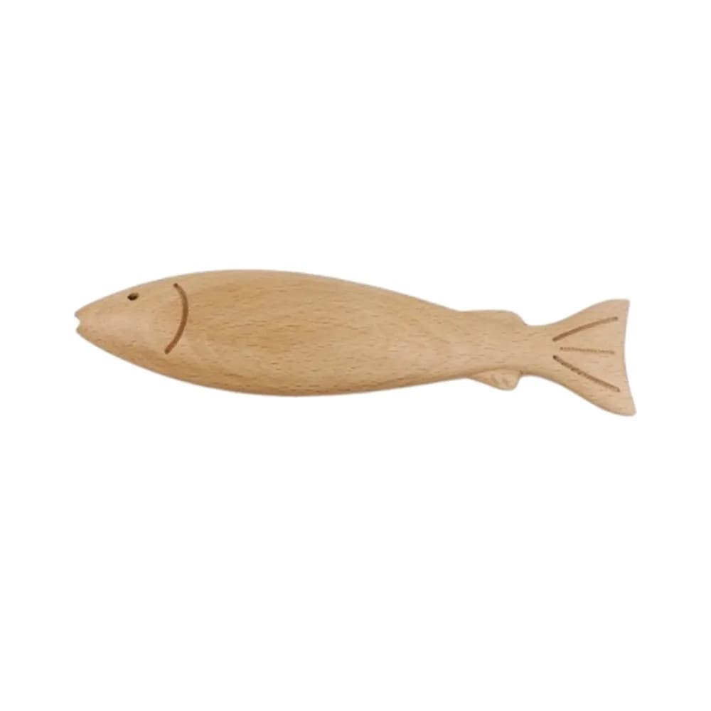 Figurine de poisson artificiel réaliste en bois sculpté, faite à la main, pour décoration de maison