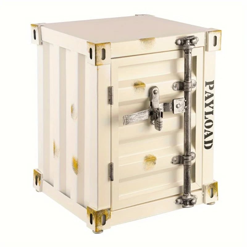 Armoire de rangement en fer, conteneur d'armoire de rangement de cour de Garage avec porte et serrur