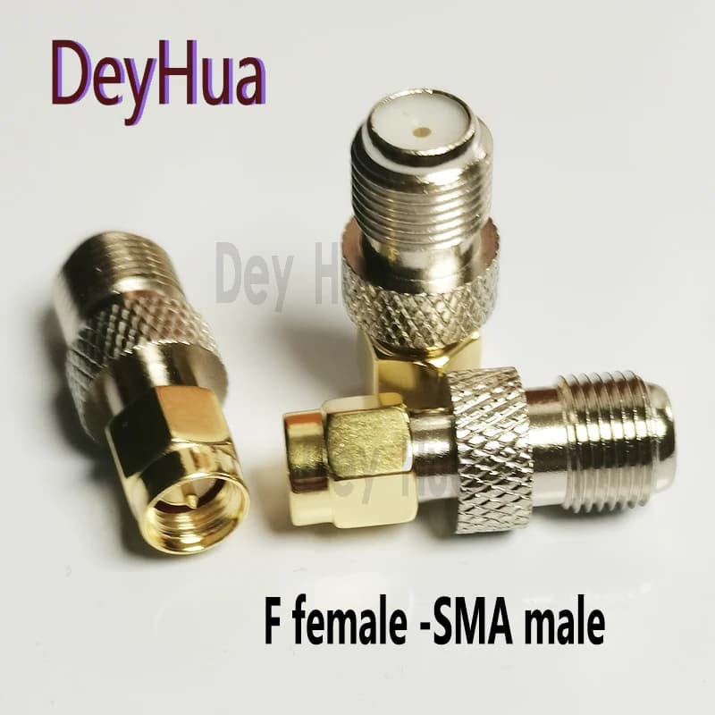 10/50/100 pièces F femelle à SMA femelle prise F femelle à SMA femelle SMA femelle prise droite RF c