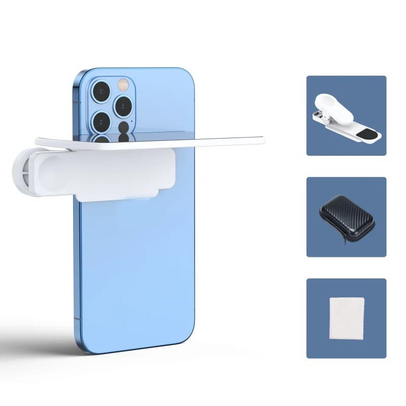 Kit de clip de réflexion de miroir d'appareil photo de smartphone, tous les modèles de téléphone, ou