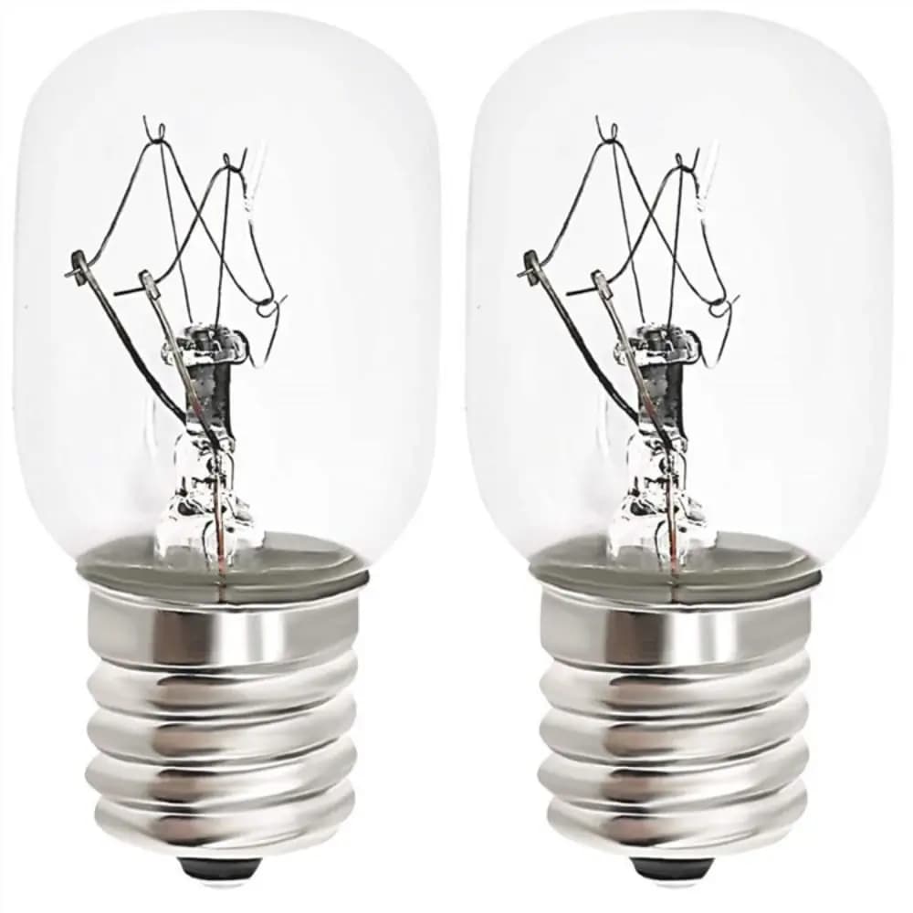 2 pièces four lumière 15W sel lampe ampoule verre clair E14 Pygmy ampoules lumineux 300 degrés ampou