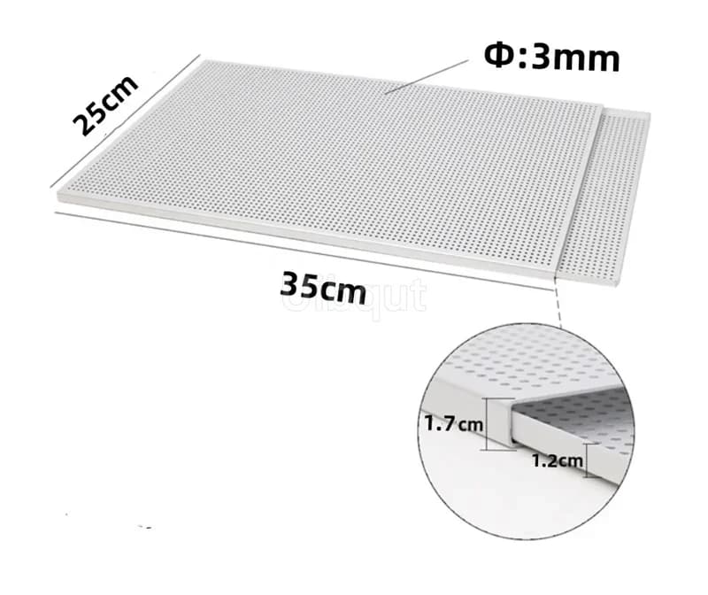 Bouffée Padramatiquement cuisson escalade rectangle Mille Feuille Padramatiquement moule perforé pla