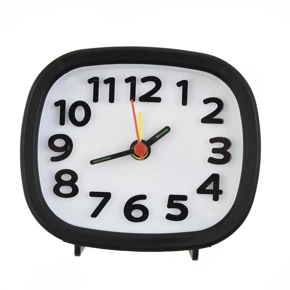 Réveil à piles AA, horloge silencieuse de chevet, horloge silencieuse sans tic-tac, horloge silencie