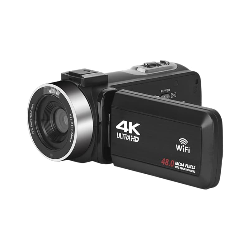 Caméra vidéo 4K UHD 48MP caméscope Vlog Webcam WIFI pour Youtube Livestream 3.0 pouces rotation écra