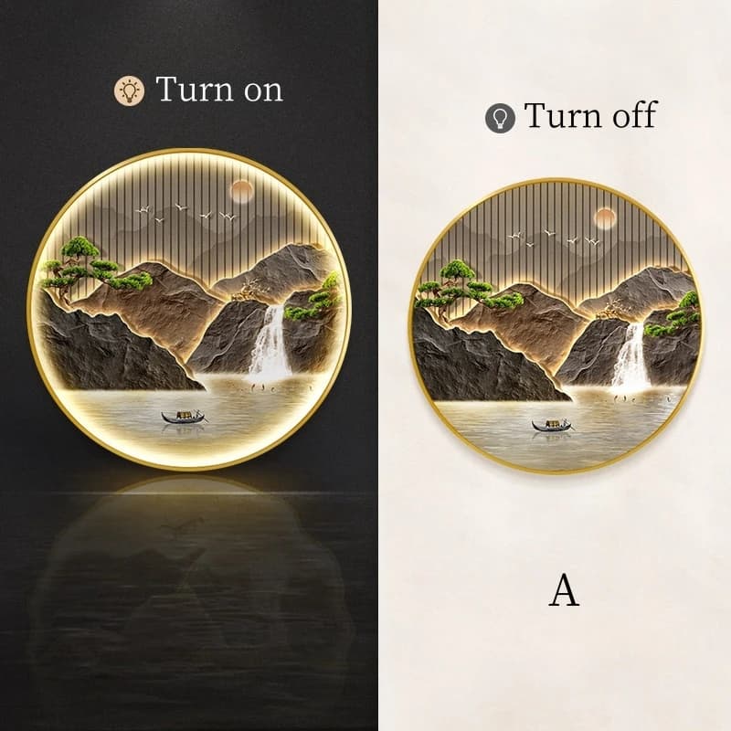 Applique murale LED ronde de luxe pour couloir, salon, chambre à coucher, ludéviation, peinture fron