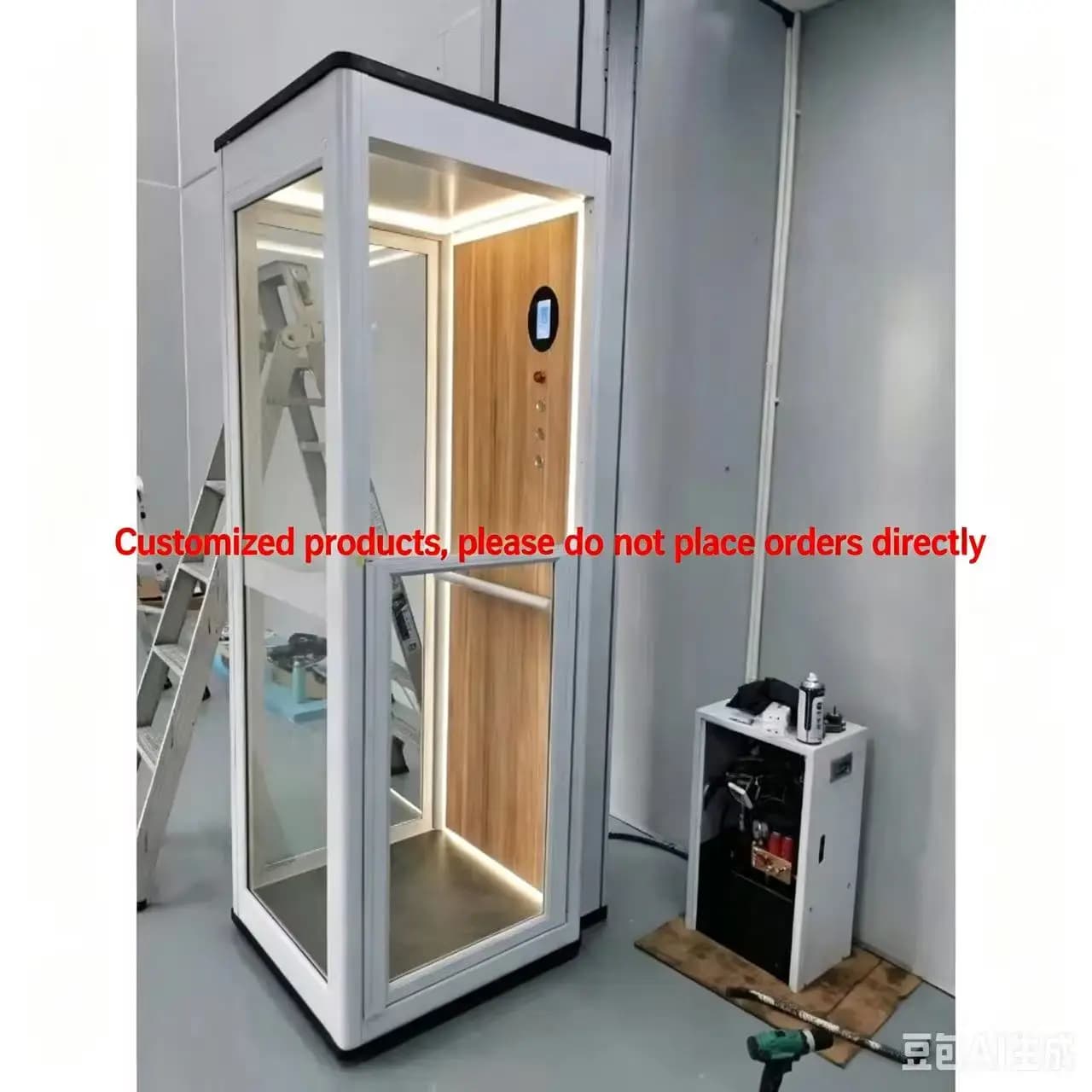 Ascenseur hydraulique domestique de 400 kg, 2 à 4 étages, avec système de sécurité, villa résidentie