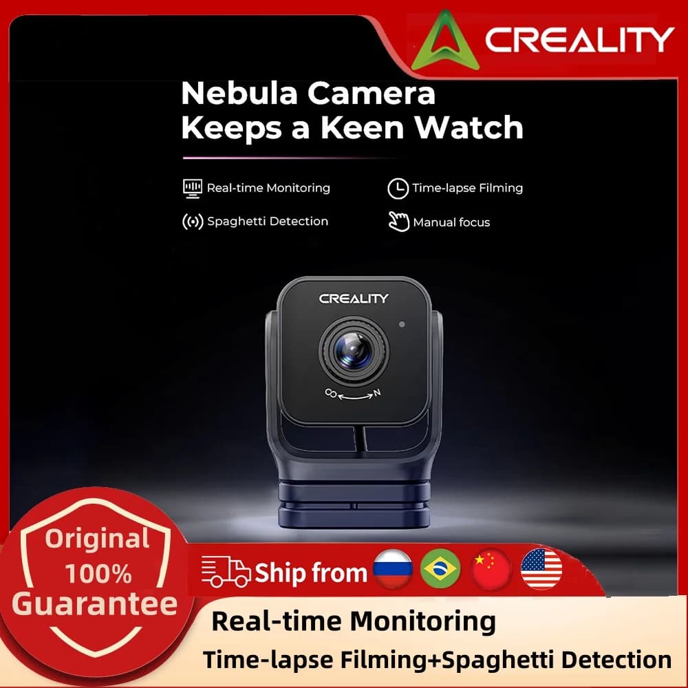 Creality nébuleuse caméra Vision nocturne 1080P USB caméra 24 heures surveillance en temps réel déte