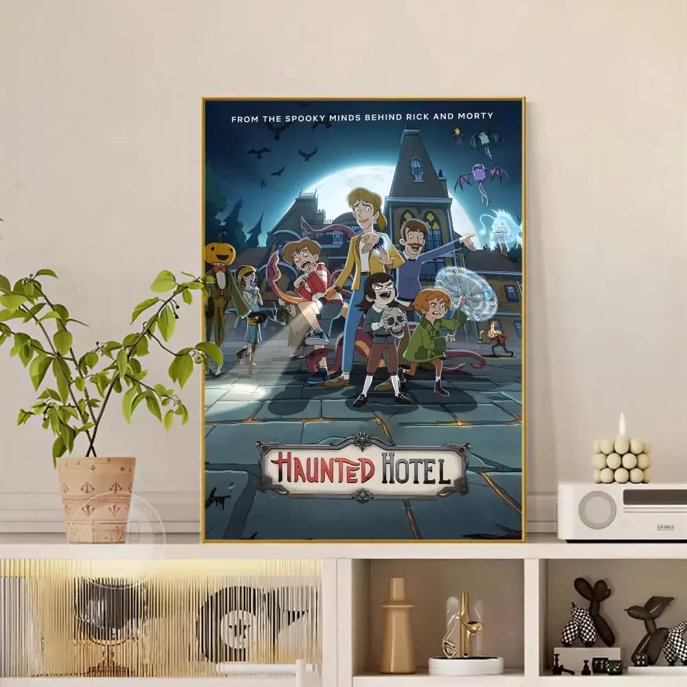 H-Haunted Hotel S-Season affiche polyvalente HD étanche mur Art auto-adhésif décor pour n'importe qu