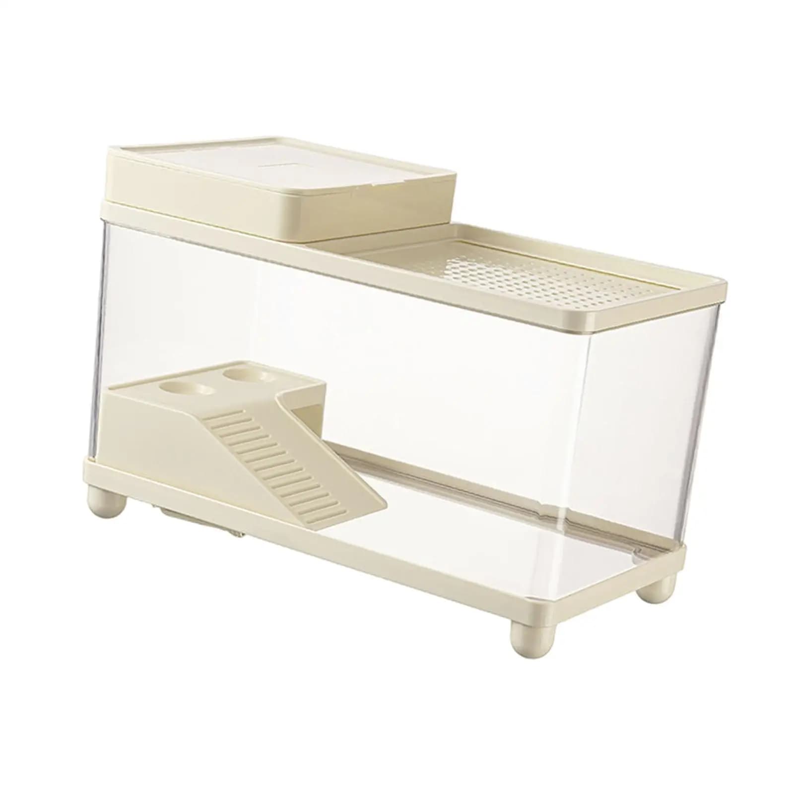 Grand Terrarium robuste pour habitat de reptiles, réservoir de tortue, pour boîtier Gecko, Dragon ba