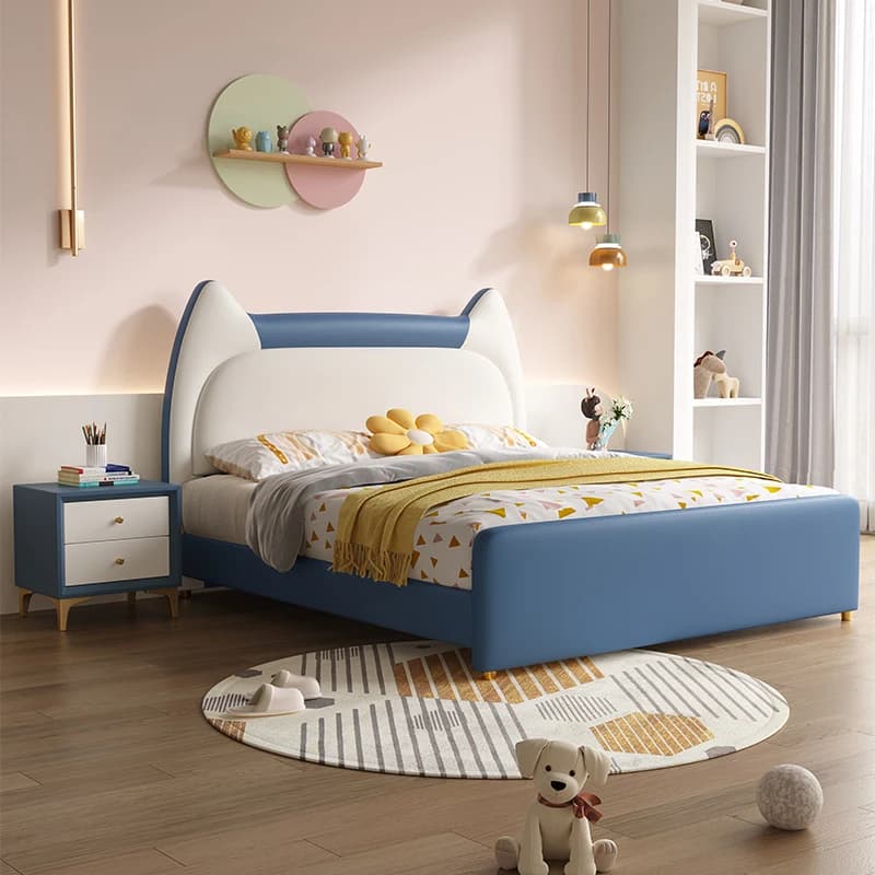 Chambre à coucher en bois de luxe de dessin animé de conception moderne avec espace de rangement pou