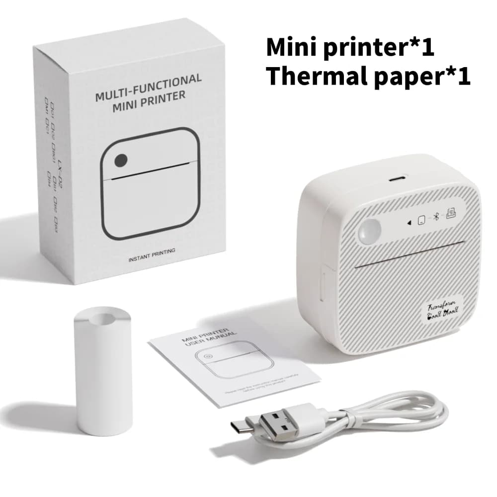 DOLEWA B3 Mini imprimantes portables sans fil Bluetooth sans encre fabricant d'autocollants impriman